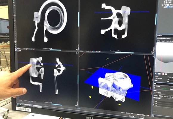 さまざまなテクニカルデータで試作鋳物の分析結果を提出可能